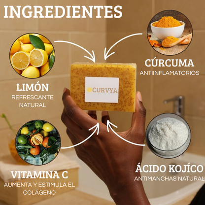 Jabón Anti-Manchas con Cúrcuma