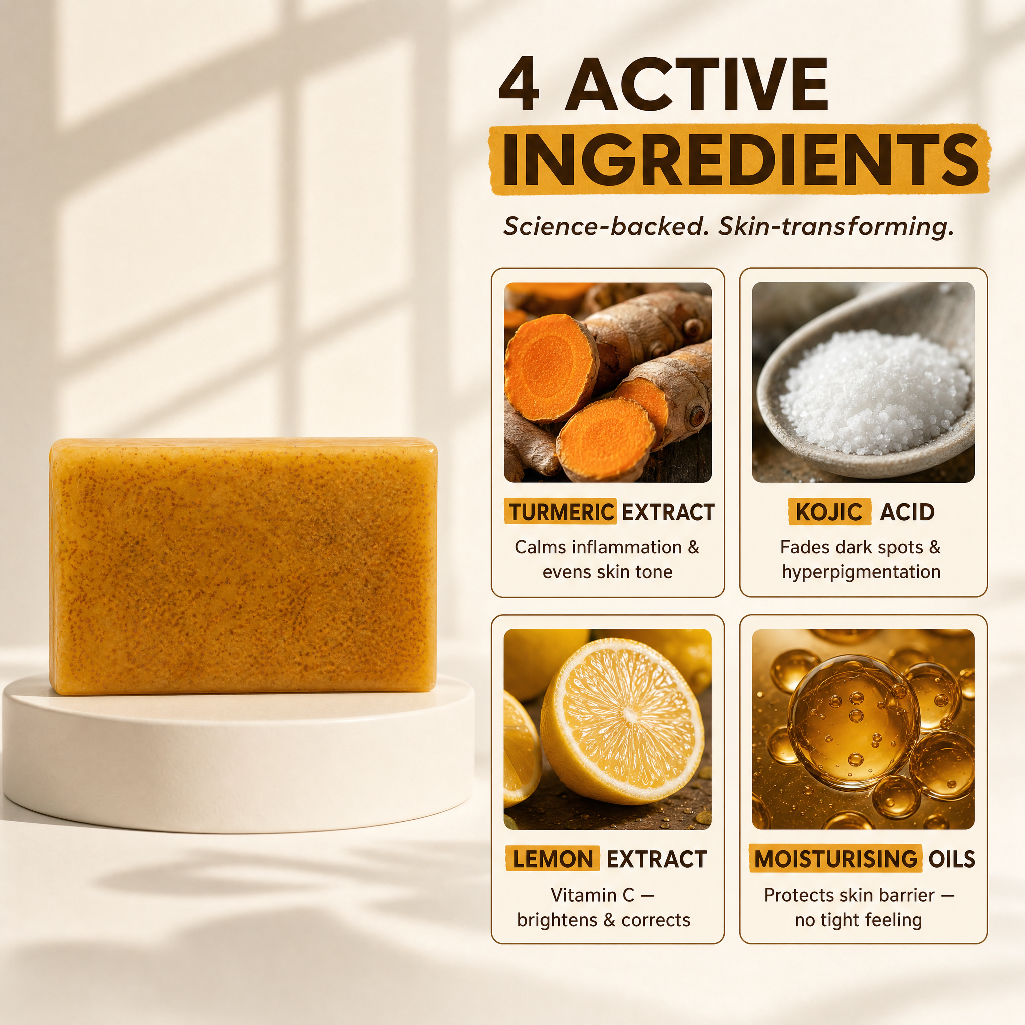 Turmeric & Kojic Acid Soap Bar