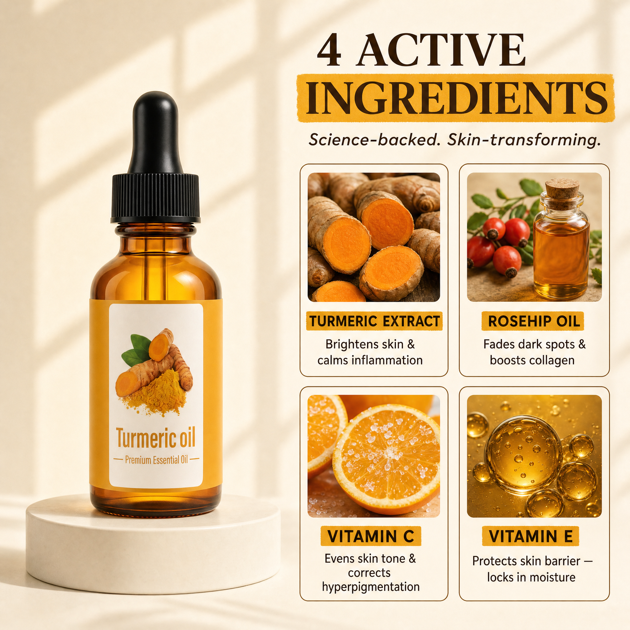 Turmeric Brightening Facial Oil