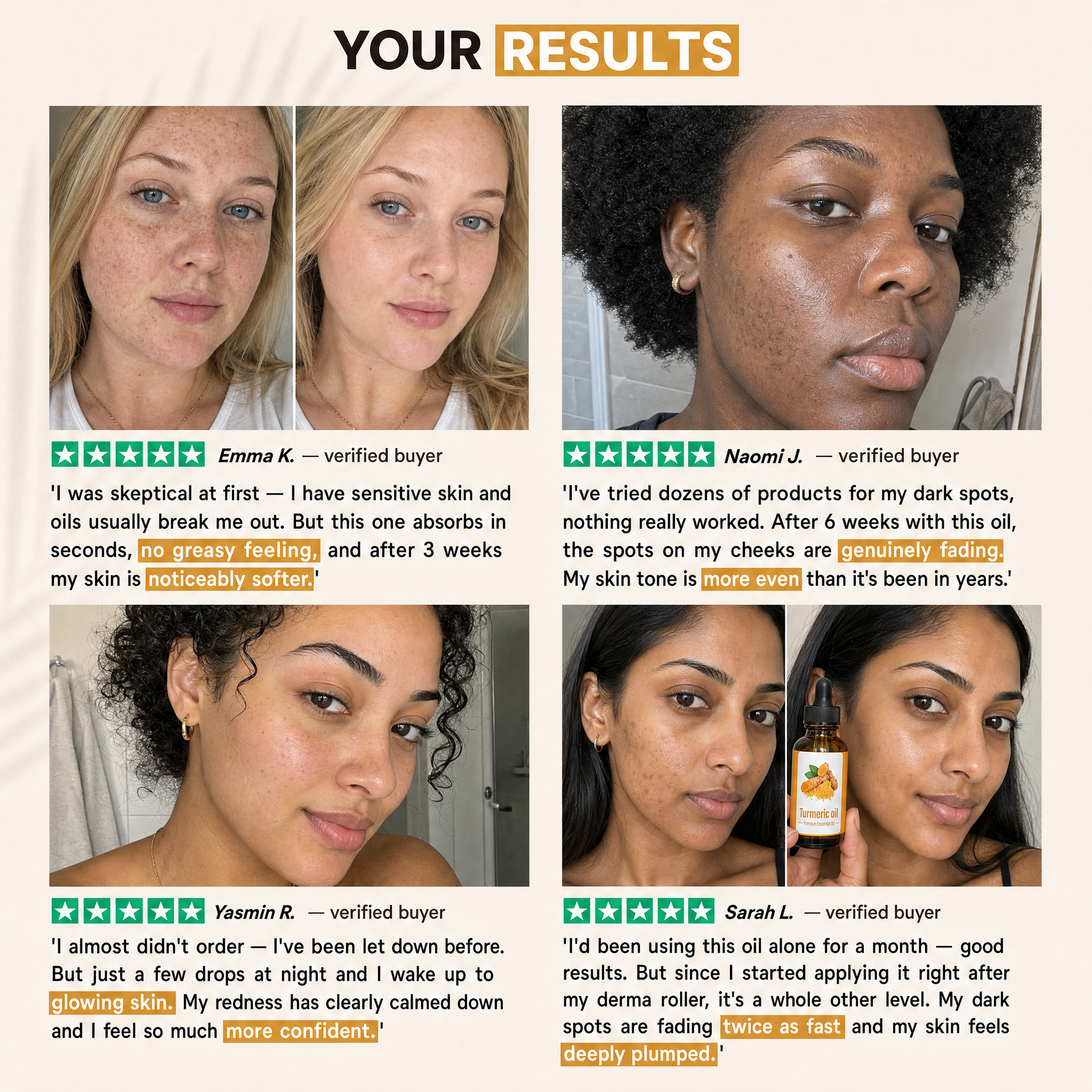 Turmeric Brightening Facial Oil